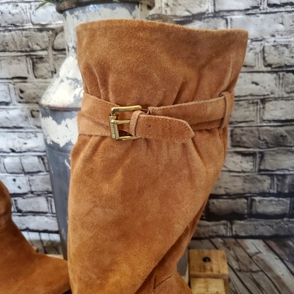 Michael Kors Suede Slouch Boots - Picture 2 of 10
